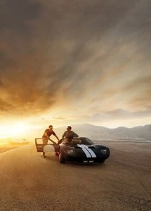 FORD V FERRARI LE MANS 66 TEXTLESS MOVIE POSTER FILM A4 A3 A2 A1 CINEMA PRINT - Picture 1 of 2