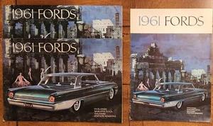 Vintage 60s 1961 FORD Sales Car Brochures VTG Fairlanes Galaxie - Picture 1 of 2