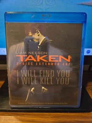 TAKEN: 2 Disc Extended Cut (Blu-ray, 2009) Liam Neeson NEW Sealed - Image 1 of 2
