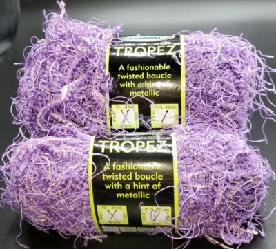 3 HILOS/BOLAS DE (DISCO) HILO TROPEZ JO-ANN SENSATIONS - COLOR #2561 PÚRPURA Foto 1 de 4