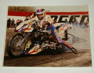 Motorcycle Drag Bike Large 11X14 Glossy Photo! - Imagen 1 de 3