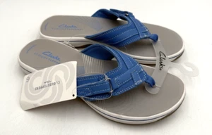 Clarks BREEZE SEA Women's NEW Sandal Blue / Gray US Size 6 - Picture 1 of 6