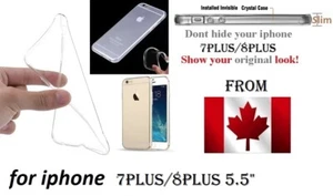 FOR iphone 8PLUS 7 Plus 5.5" ULTRA Crystal Clear case Cover transparent Soft TPU - Photo 1 sur 6