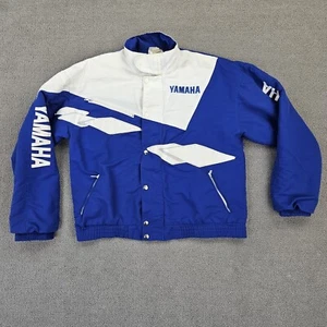 Vintage Yamaha Factory Racing Jacket Men's Size Medium Button Up Made In USA - Picture 1 of 19