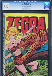 ZEGRA #4 - CGC-7.0, OW-W - Fox - Golden Age - Picture 1 of 3