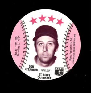 Discos MSA Isaly's Sweet William 1976 Don Kessinger Cardenales de San Luis como nuevos - Imagen 1 de 2