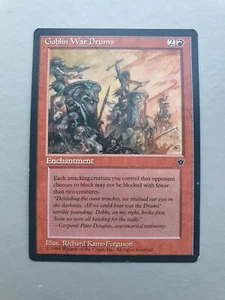 Goblin War Drums MTG Fallen Empires (1994) Common Red Enchantment NM - Picture 1 of 2