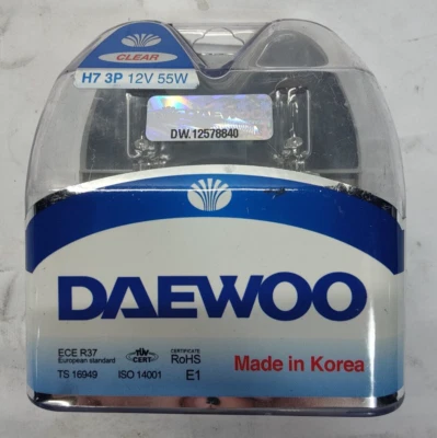 DAEWOO H7 3P 12V 55W Headlight Bulbs, 2 pieces 1 set NEW - Image 1 of 4