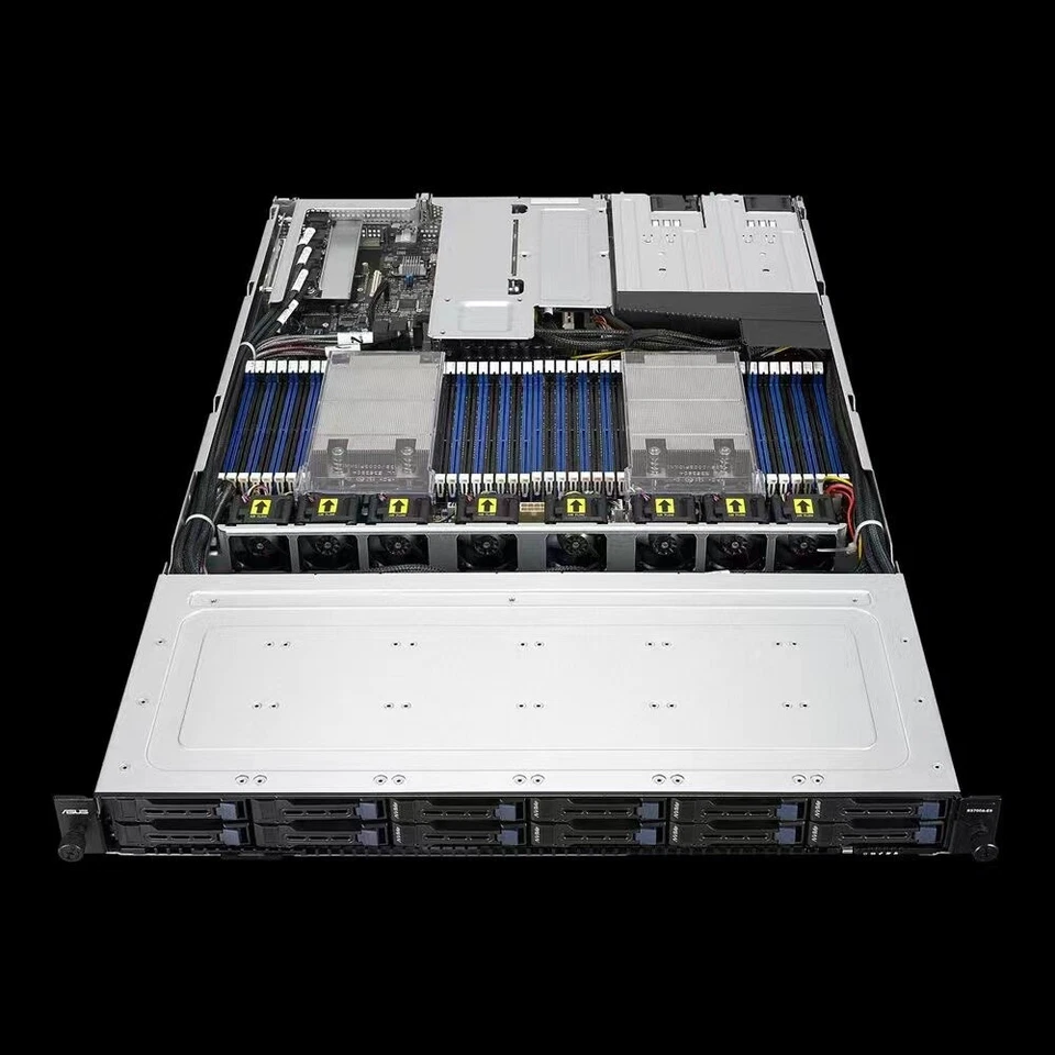 ASUS RS700A-E9-RS12 AMD EPYC platform with 12 2.5" storage bays2x EPYC7282CPU-/ - Image 1 of 3