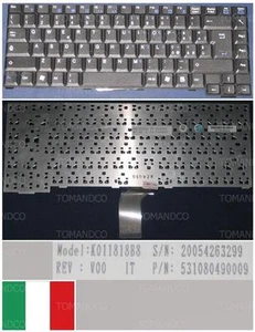 Keyboard qwerty Italian Packard Bell Rhea It Rohs K011818B8 531080490009 Black - Picture 1 of 1