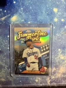 2024 Topps Chrome Mookie Betts Summertime in the Park Refactor #SITP-1 Dodgers - Picture 1 of 2