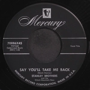 STANLEY BROTHERS: baby girl / say you'll take me back MERCURY 7" Single 45 RPM - Picture 1 of 2