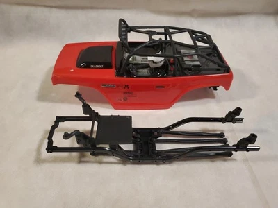AXIAL SCX24 DEADBOLT Red Body, Rear Hinge, Fr Mount, Chassis, Links-Good Read - Image 1 of 4