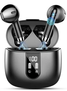 Wasart Cuffie Bluetooth, Auricolari Bluetooth 5.3 con 4 Mic, Cuffie in Ear - Zdjęcie 1 z 7