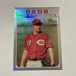 Trevor Bauer 2020 Topps Heritage Chrome Spring Mega Box Refractor /571 Reds - Picture 1 of 2