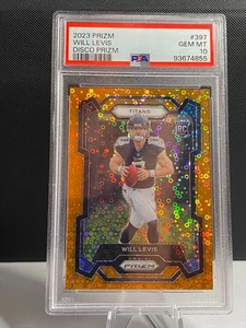 2023 Panini Prizm - Rookies Will Levis #397 Orange Disco Prizm (RC) PSA 10 - Bild 1 von 2