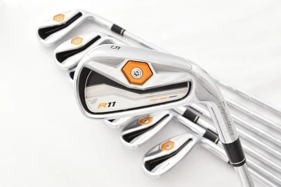 8PCS TaylorMade R11 Iron Set 5-6-7-8-9-P-A-S N.S.Pro 950GH S Stiff RH Golf Clubs - Image 1 of 4