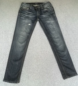 Vigoss Women's Jeans Blue Size 29 Tomboy Straight Mid Rise Denim distressed - Picture 1 of 14