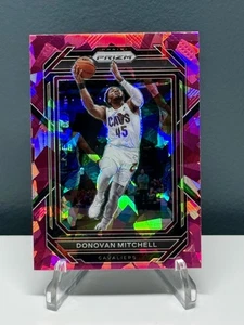 2022-23 Panini Prizm Prizms Pink Ice #66 Donovan Mitchell - Cleveland Cavaliers - Foto 1 di 2