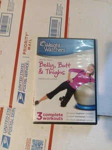Weight Watchers Work Your Belly,Butt & Thighs Stability Ball Workout (DVD) - Picture 1 of 3