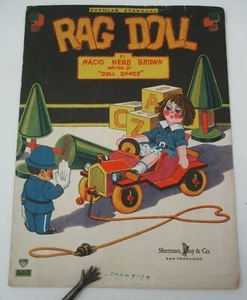 RAG DOLL Sheet Music by Nacio Herb Brown, 1928 with Color Cover Art - Picture 1 of 4