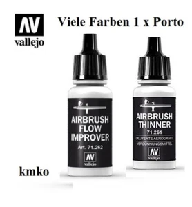 Vallejo Model Air 71.261 Thinner + 71. 262 Airbrush Fließverbesserer 17ml - Bild 1 von 1