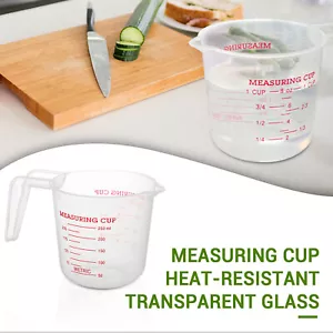 High transparent measuring cup, transparent plastic measuring cup with handle - Picture 1 of 11