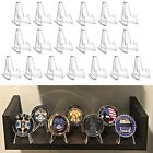 20pcs Clear Coins Medals Capsule Display Stand Holder Easel