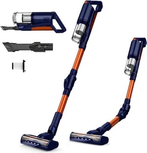 Whall Cordless Vacuum Cleaner 25kPa Suction 4 In 1 280W Motor - ORANGE/BLUE - Picture 1 of 4
