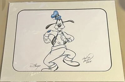 Boceto original del parque temático Walt Disney GOOFY 2015 Monica Willis mate +2 boceto Foto 1 de 4