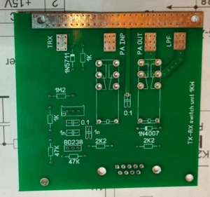 TX-RX Unit, nur Platine mit Bestückungsaufdruck iunkl. Schaltplan - Zdjęcie 1 z 2