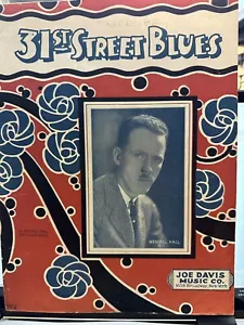 1924 Ragtime Blues sheet music ‘31st. Street Blues by Hall And Geise - Picture 1 of 2