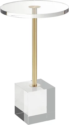 Clear Acrylic End Table,Side Table,For Livingroom,13.5 X 13.5 Inch, 23 Inch High - Image 1 of 4