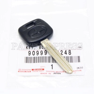 90999-00248 OEM GENUINE TOYOTA SCION xA xB xD tC iQ NON-CHIP BLANK UNCUT KEY - Image 1 of 4
