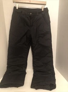 COLUMBIA Black Nylon SNOW PANTS Ski Snowboard Omni-Shield  Sz 14/16.  Lined - Picture 1 of 11