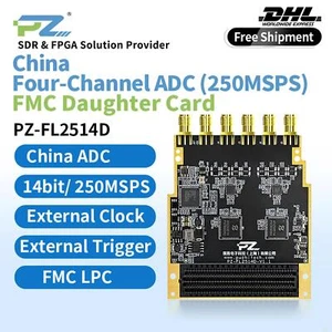 Puzhi PZ-FL2514D FMC Card China Four-channel High-speed ADC 250MSPS AD250D14 LPC - Picture 1 of 6