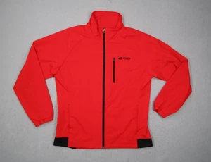 Yonex Jacket Womens Large Red Full Zip Nylon Blend Windbreaker Sports Active - Picture 1 of 8