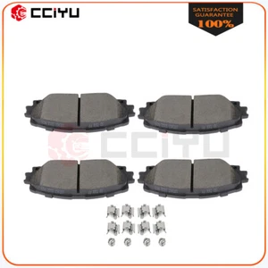 Front Premium Posi Ceramic Brake Pads Set Kit For 2010-2019 Toyota Prius - Picture 1 of 9