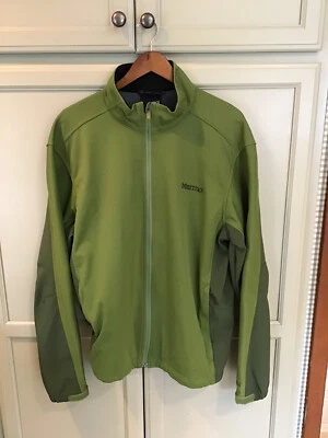 Chaqueta Marmot Windstopper Cremallera Hombre XL Verde Dos Tonos Forrada 3 Bolsillos Foto 1 de 4