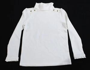 Gymboree Girl's Little Essentials Turtleneck Top BL1 White Bunny's Tail Size 7 - Picture 1 of 3