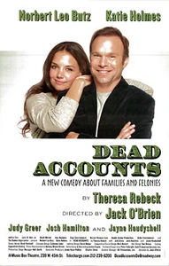 Dead Accounts ~Broadway Poster~ Jane Houdyshell ~Norbert Leo Butz~ Katie Holmes - Picture 1 of 1