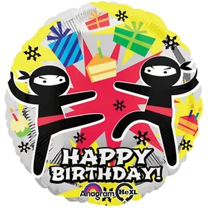 17" Ninja Birthday Foil Balloon (Each) - Picture 1 of 1