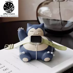 Kawaii Snorlax Charger Stand Figura Anime per Orologio 8 7 6 5 4 3 2 Regalo Festivo - Foto 1 di 8