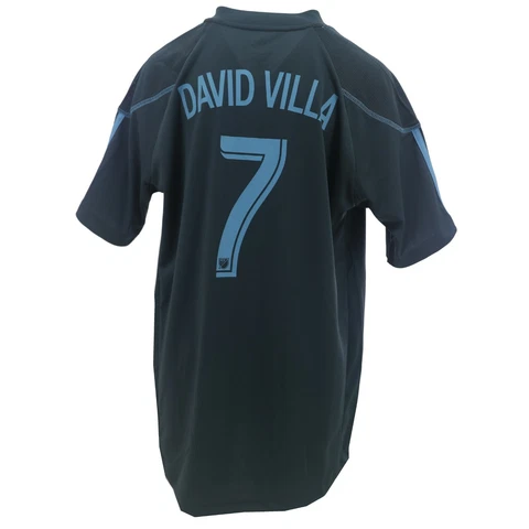 New York City FC Official MLS Adidas Kids Youth Size Athletic David Villa Jersey Cover