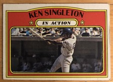 1972 Topps Ken Singleton In Action Baseball Card #426 Mets Poor