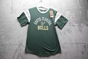 NCAA South Florida Bulls Women's Short Sleeve Stripe T-Shirt, Size S - New - Picture 1 of 11