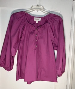 BLUSA CLEOBELLA JESS Púrpura Popelina Algodón Talla S. d799 - Imagen 1 de 13