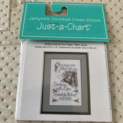 Janlynn Counted Cross Stitch “Just A Chart”Our Day -Wedding? Sealed - Image 1 of 3