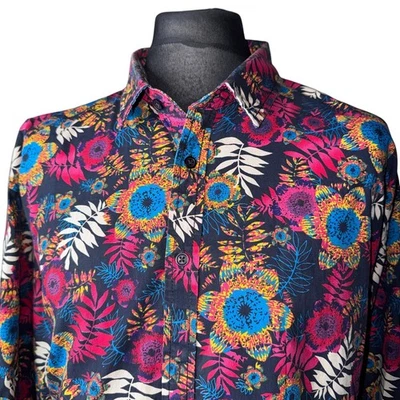 JOE BROWNS Shirt Mens 2XL (52-54") Long Sleeve in  Multicoloured Floral Print - Изображение 1 из 4