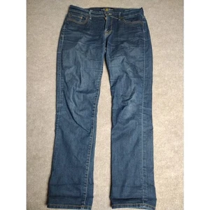 Pantalones de mezclilla rectos para mujer Lucky Brand Sweet'N azules talla 6 28 elásticos regulares oscuros - Imagen 1 de 16